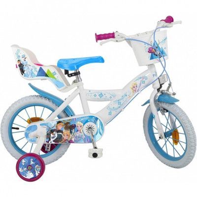 Disney - Barncykel - Frozen 14 Tum Vit/Blå