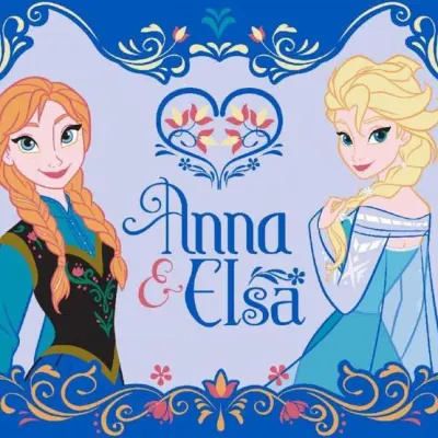 Disney - Barnmatta - Frost - Anna och Elsa 133 x 95 cm