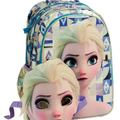 Disney - Ryggsäck Frozen 46 X 35 Cm 2 Delar Gul