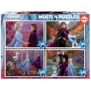 Educa Frozen 2 4-pack Pussel 50-80-100-150 bitar - Frozen -  Leksaksaffären