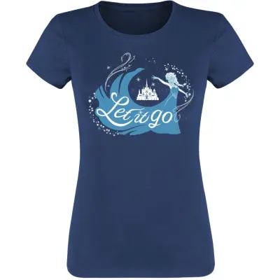 Frost - Anime T-shirt - Elsa - Let It Go - S M - för Dam - blå