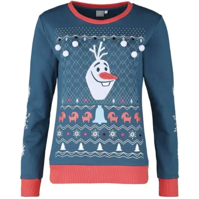 Frost - Disney Christmas Jumper - Olof - L - för Dam - flerfärgad