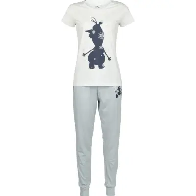 Frost - Disney Pyjamas - Olof - S - för Dam - vit/blå