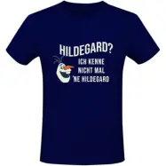 Frost - Disney T-shirt - Hildegard - S XXL - för Herr - mörkblå
