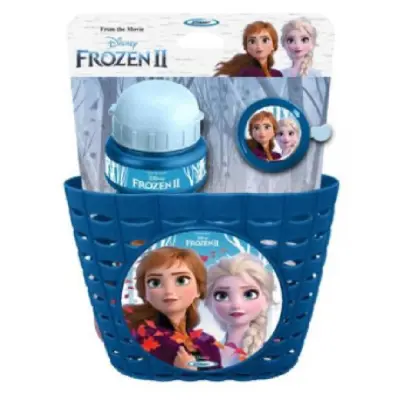 Frozen Cykelkorg med vattenflaska och ringklocka - Frozen -  Leksaksaffären