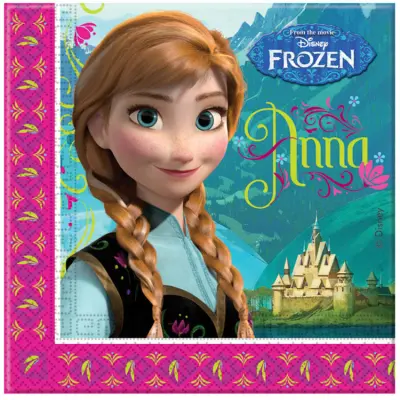Servetter Frost / Frozen alpin Anna&Elsa 20-pack