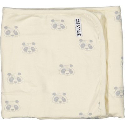 Geggamoja Babyfilt Panda (Vit)