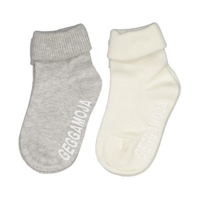 Geggamoja Classic Baby Strumpor 2-pack (Ljusgrå)