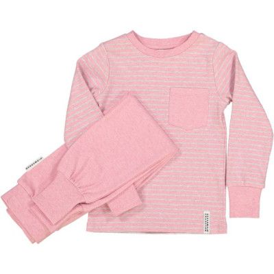 Geggamoja Classic Tvådelad Pyjamas (Rosa Randig)