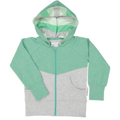 Geggamoja Collegetröja Green melange