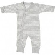 Geggamoja Prematur Bodysuit Grey mel/white (48)