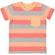 Geggamoja Randig T-shirt (Peach) (122/128)