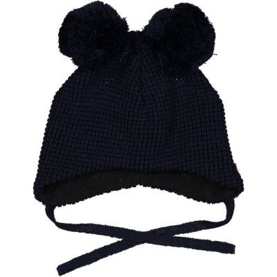 Geggamoja Stickad Mössa Ull (Blå)