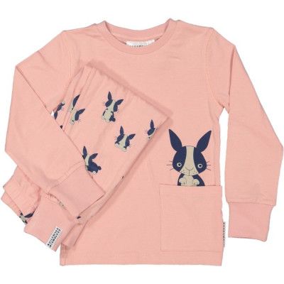 Geggamoja Tvådelad Pyjamas (Kanin Rosa)