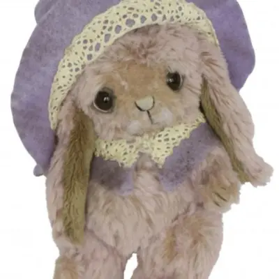 Clemens - Gosedjur Kanin Zaya 13 Cm Beige/Lila