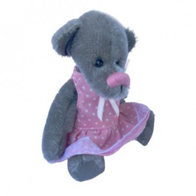 Clemens - Mjukisdjur Mouse Bianca 13 Cm Grå