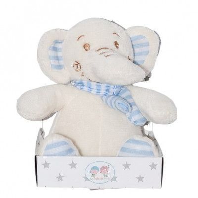 Gamberritos - Gosedjur Elefant 10 X 16 Cm Vit/Blå
