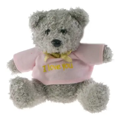 Gosedjur Björn med Rosa Topp - 18 cm