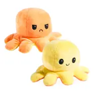 Gosedjur Bläckfisk Glad/Sur Vändbar - Gul/Orange