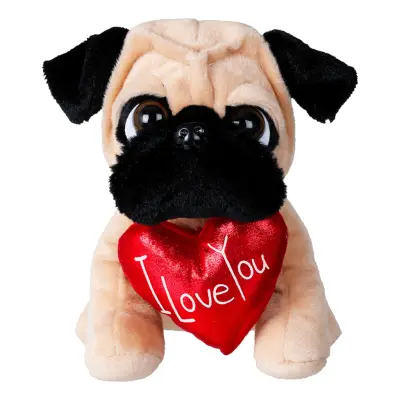 Gosedjur Mops med Hjärta