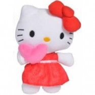 Hello Kitty Mjukdjur 20cm Hjärtan