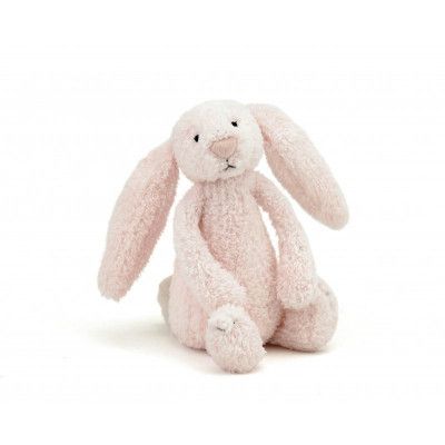 Jellycat, Bashful Rosa Kanin Skallra 18 cm