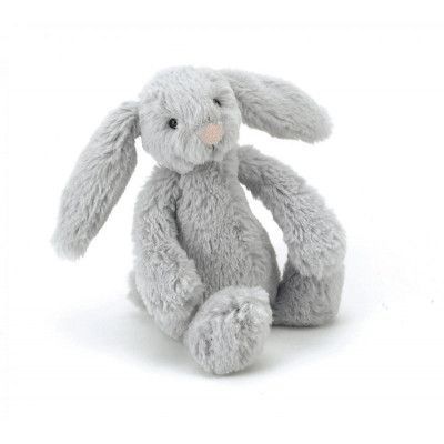 Jellycat, Bashful Silver Kanin 18 cm