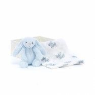 Jellycat - Gosedjur Bashful Blue Bunny Gift Set