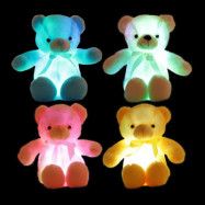 LED Nallebjörn - Vit