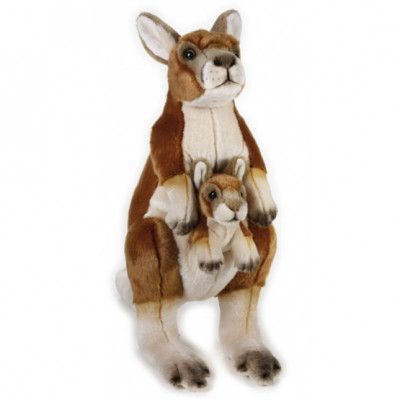 Lelly - Gosedjur Kängru 44 Cm Brun/Vit