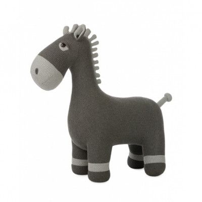 Pericles - Mjukisdjur Häst Knitted 37 Cm Grå