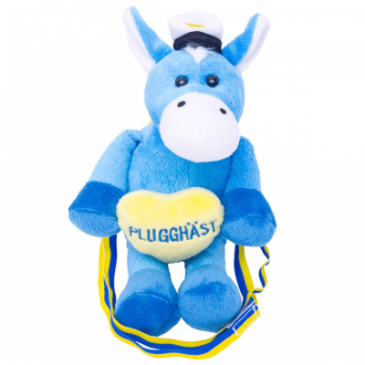 Plugghäst - mjukisdjur med halsband