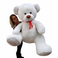 PQP Gosedjur - Gigantisk Teddybjörn 105+85 Cm Cream-B