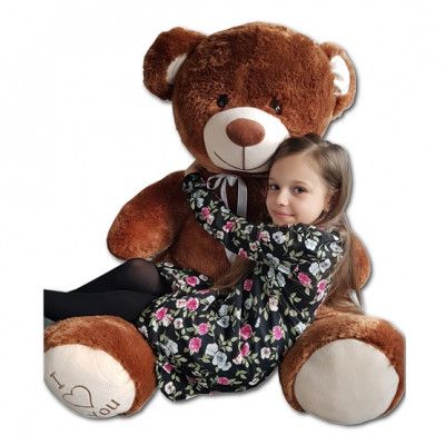 PQP Gosedjur - Gigantisk Teddybjörn 75+85 Cm Cream