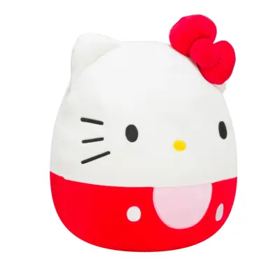 Squishmallows 30cm Hello Kitty Röd rosett - Squishmallows -  Leksaksaffären
