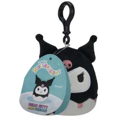 Squishmallows 9cm Clip on Hello Kitty and Friends Kuromi