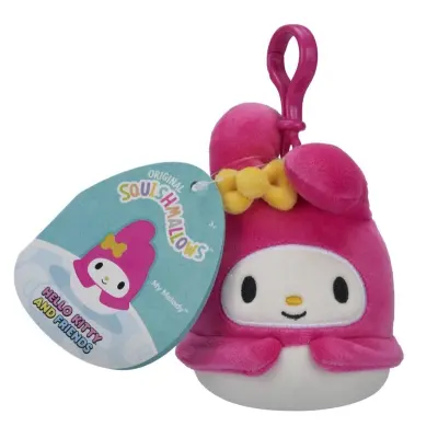 Squishmallows 9cm Clip on Hello Kitty and Friends My Melody