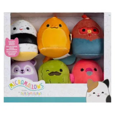 Squishmallows Micromallows 6-pack Mo&Friends - Squishmallows -  Leksaksaffären