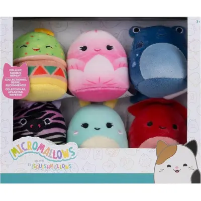 Squishmallows Micromallows 6-pack Safiyah&Friends - Squishmallows -  Leksaksaffären
