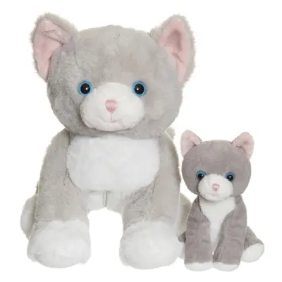 Teddykompaniet Katten Tuva med unge Mjukdjur - Teddykompaniet -  Leksaksaffären