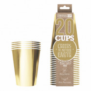 Partycups Papper Guld - 20-pack