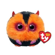 TY Beanie Balls Whodini Orange/svart Uggla - TY -  Leksaksaffären