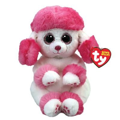 TY Beanie Bellies Heartly rosa/vit pudel regular