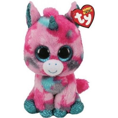 TY Beanie Boos GUMBALL Enhörning Rosa/aqua reg - TY -  Leksaksaffären