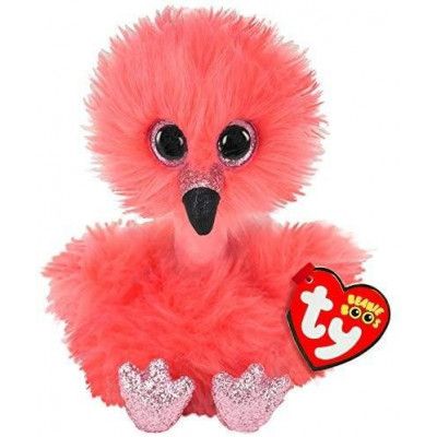 TY Beanie Boos M Franny Flamingo med lång hals