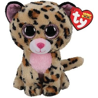 TY Beanie Boos M Livvie Leopard - TY -  Leksaksaffären
