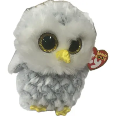 TY Beanie Boos Owlette Vit Uggla reg - TY -  Leksaksaffären