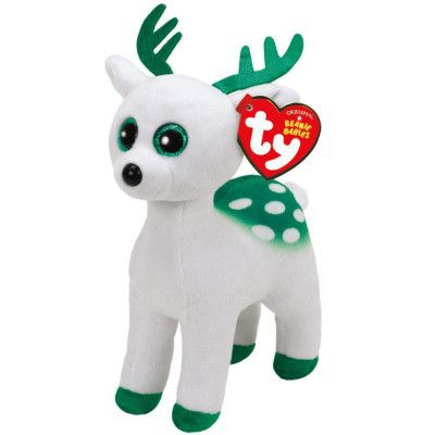 TY Beanie Boos Regular Peppermint Vit Ren Xmas