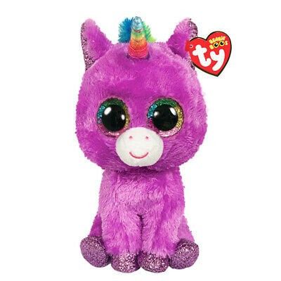 TY Beanie Boos ROSETTE Enhörning Lila reg