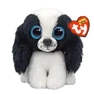 TY Beanie Boos Sissy Svart/Vit Hundreg - TY -  Leksaksaffären